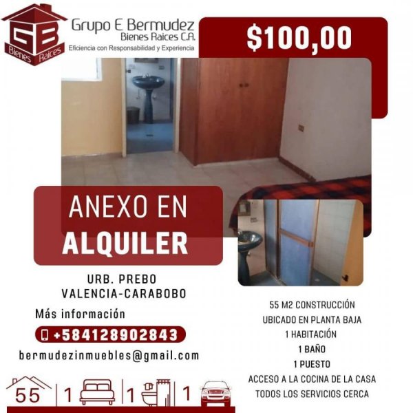 Anexo en Alquiler en San José Valencia, Carabobo