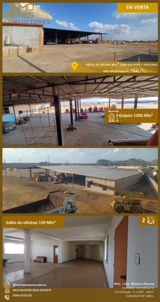 Industrial en Venta en Edmundo Barrio El Tigre, Anzoátegui