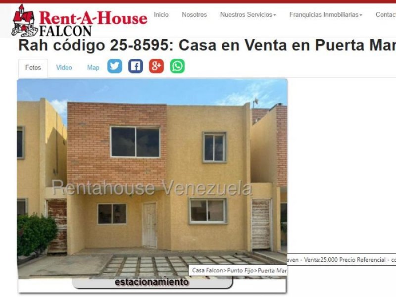 Casa en Venta en Puerta Maraven Punto Fijo, Falcón