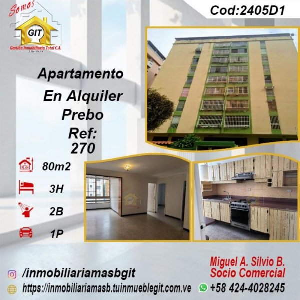 Apartamento en Alquiler en Prebo I Valencia, Carabobo