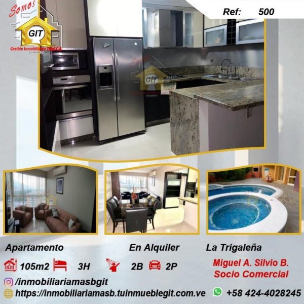 Apartamento en Alquiler en Trigaleña Alta Valencia, Carabobo