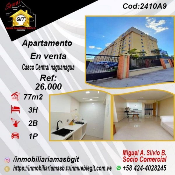 Apartamento en Venta en Av. Bolívar Vieja Naguanagua, Carabobo