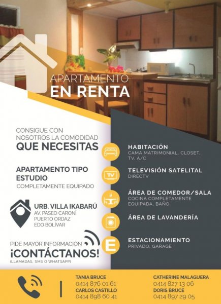 Apartamento en Alquiler en Unare Ciudad Guayana, Bolívar