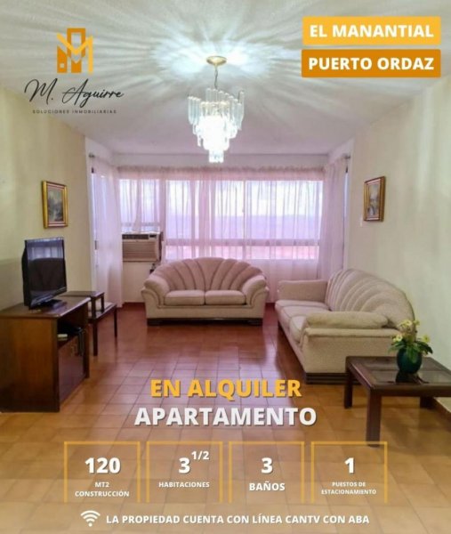 Apartamento en Alquiler en Universidad Ciudad Guayana, Bolívar