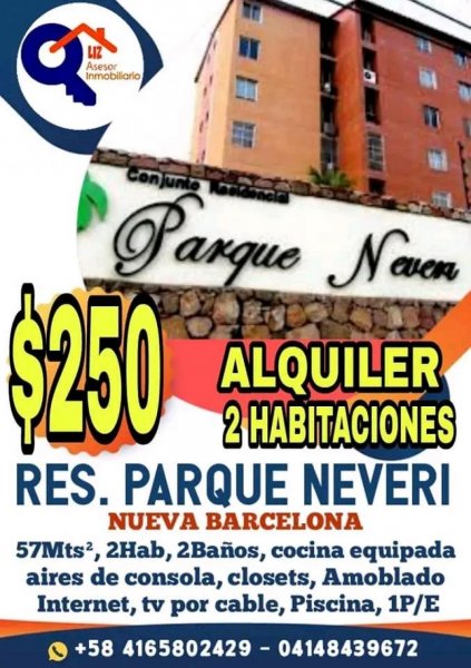 Apartamento en Alquiler en Nueva Barcelona Barcelona, Anzoátegui