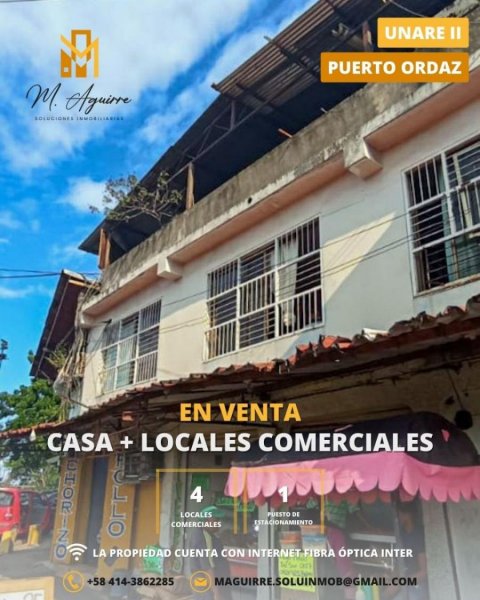 Casa en Venta en UNARE Ciudad Guayana, Bolívar