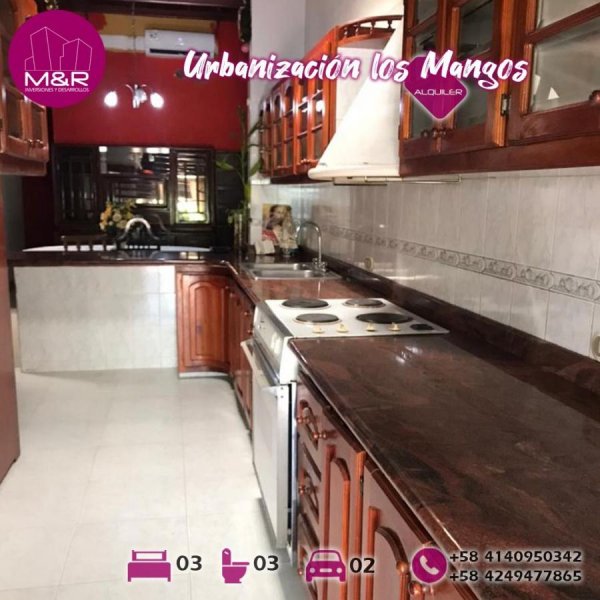 Casa En Alquiler En Urbanizacion Los Mangos, Puerto Ordaz M&r-437