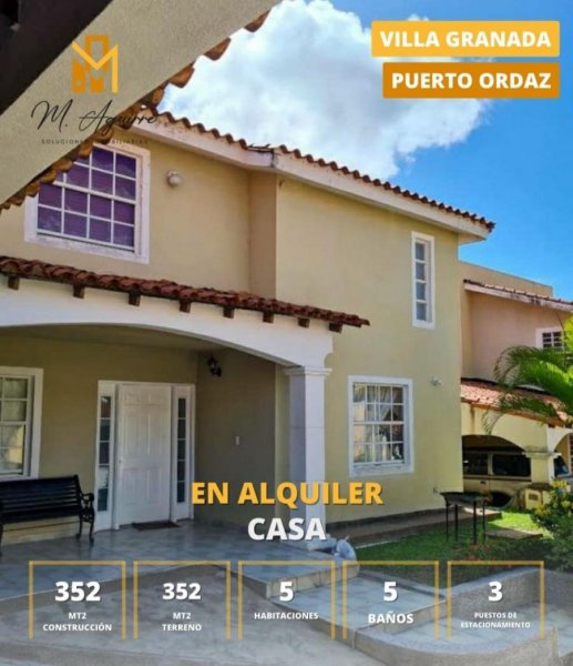 Casa en Alquiler en VILLA GRANADA Ciudad Guayana, Bolívar