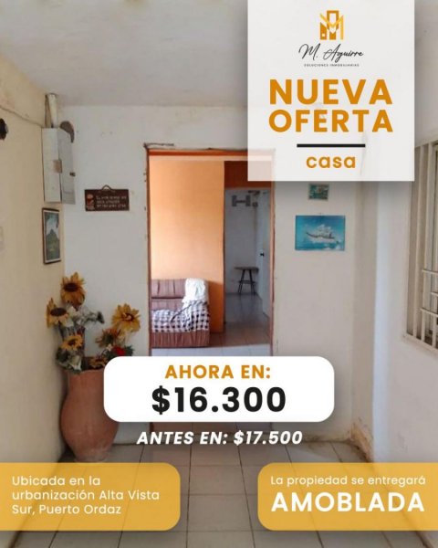 Casa en Venta en Universidad Ciudad Guayana, Bolívar