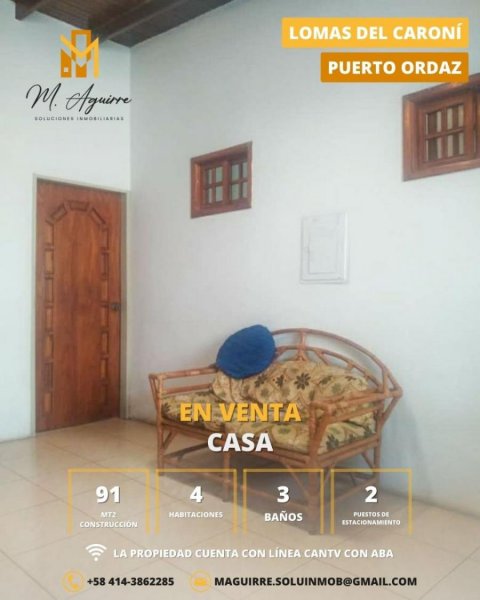 Foto Casa en Venta en UNARE, Ciudad Guayana, Bolívar - U$D 28.000 - CAV219695 - BienesOnLine