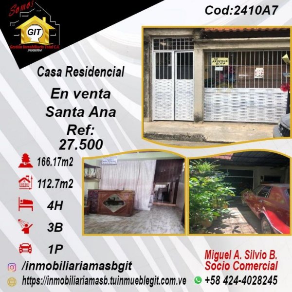 Casa en Venta en Santa Ana Naguanagua, Carabobo