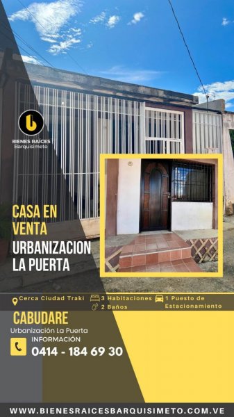 Casa en Venta en Urb. La Puerta Cabudare, Lara