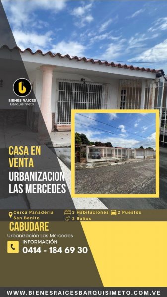 Casa en Venta en Urb. Las Mercedes Cabudare, Lara