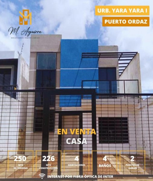 Casa en Venta en UNARE Ciudad Guayana, Bolívar