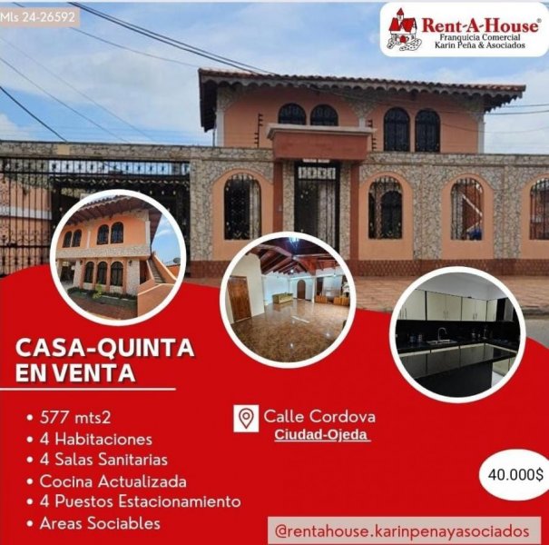 Quinta en Venta en Alonso de ojeda Ciudad Ojeda, Zulia