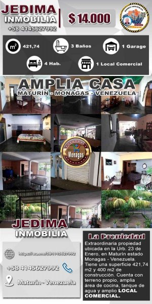 Foto Quinta en Venta en Maturín, Monagas - U$D 14.000 - QUV158631 - BienesOnLine