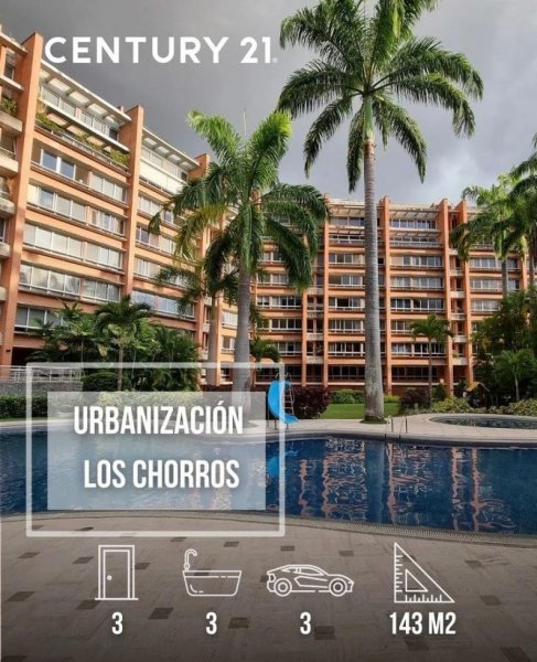 (CLA NORESTE) CARLOS SIMOZA CENTURY21 CHACAO REAL ESTATE  Apartamento en VENTA Urb. LOS CHORROS