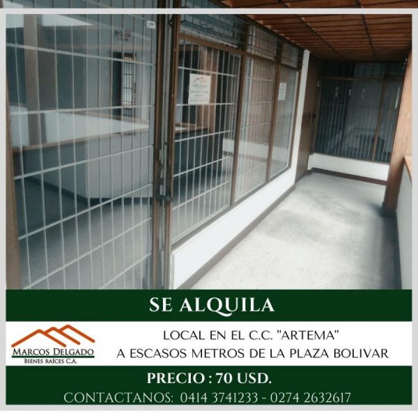 Foto Local en Alquiler en EL Sagrario / 5101, Mérida, Mérida - U$D 80 - LOA183493 - BienesOnLine