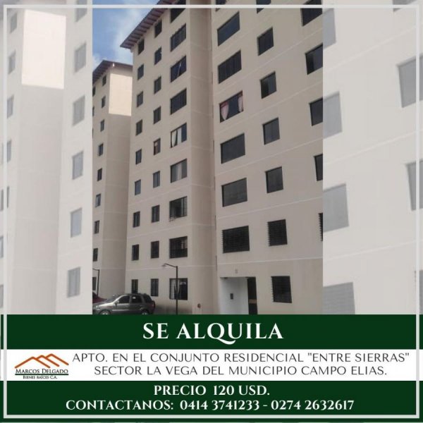 Apartamento en Alquiler en Fernández Peña Mérida, Mérida