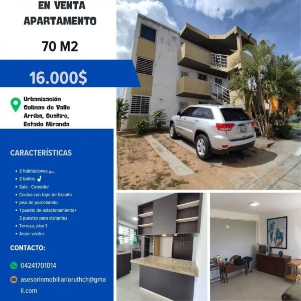 Apartamento en Venta en Urbanización colinas de valle arriba, Guatire Guatire, Miranda