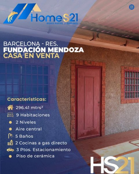 Casa en Venta en Fundacion Mendoza Barcelona, Anzoátegui