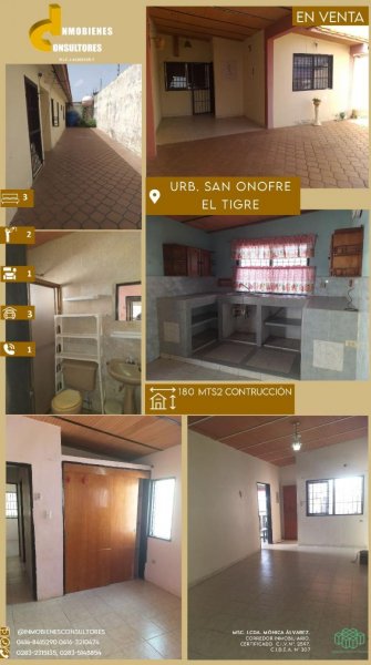 Foto Casa en Venta en San Onofe, El Tigre, Anzoátegui - U$D 16.000 - CAV131821 - BienesOnLine