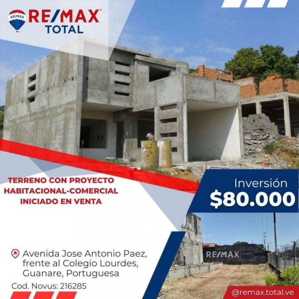 Proyecto en Venta en  Guanare, Portuguesa