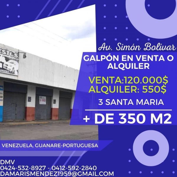 Galpon en Av. Simon Bolivar