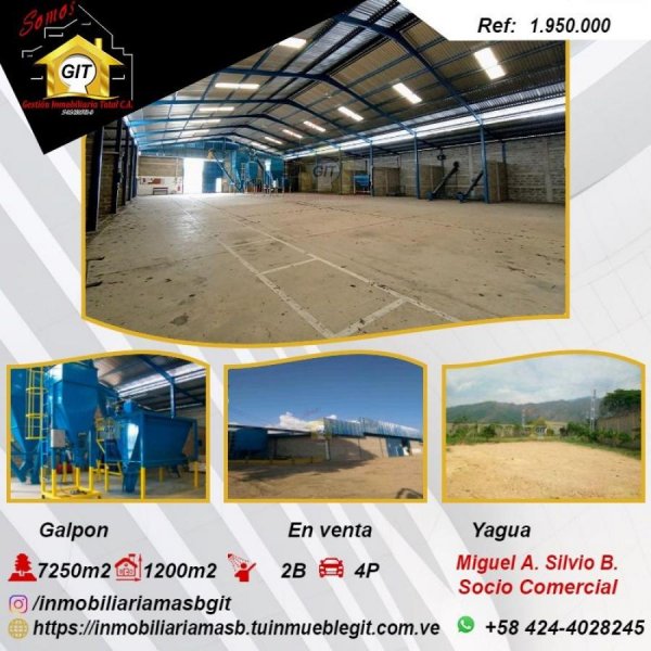 Galpon en Venta en Yagua-Tronconera Guacara, Carabobo