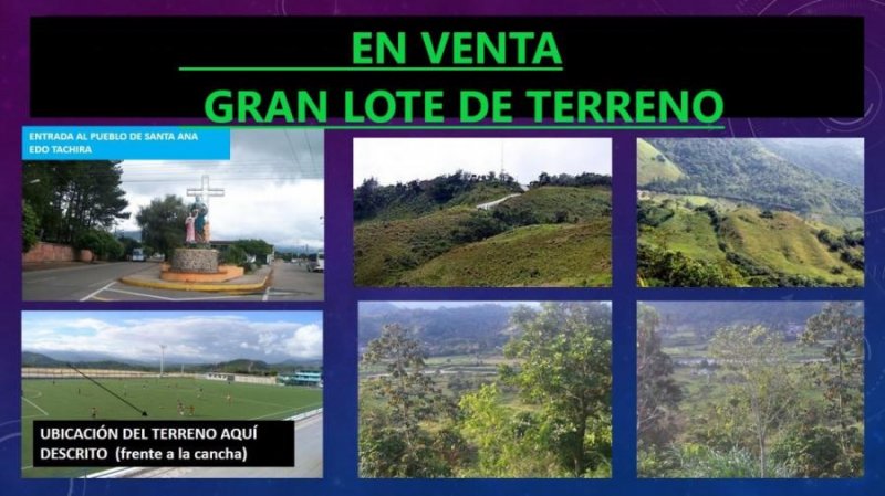 Terreno en Venta en Cordoba Santa Ana de Táchira, Táchira