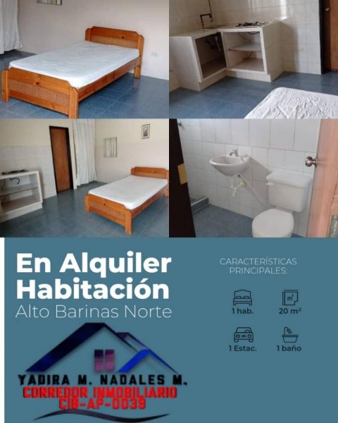 Habitacion en Alquiler en Alto Barinas Alto Barinas Norte, Barinas