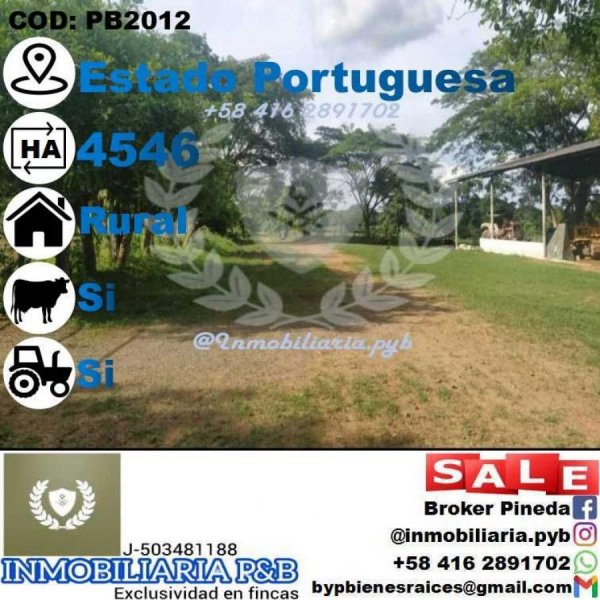 Finca en Venta en  Guanare, Portuguesa