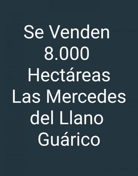 Hato en Venta 8.000 Hectáreas, Guarico, Las Mercedes del Llano, ENERO 2025