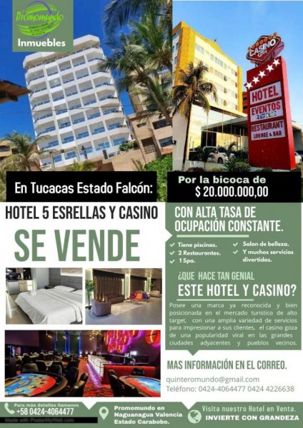 Foto Hotel en Venta en Tucacas, TUCACAS, Falcón - U$D 20.000.000 - HOV199015 - BienesOnLine