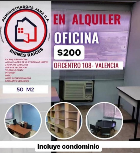 Oficina en Alquiler en San jose Valencia, Carabobo