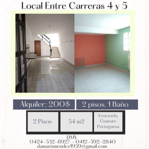 Foto Local en Alquiler en Guanare, Portuguesa - U$D 200 - LOA188015 - BienesOnLine