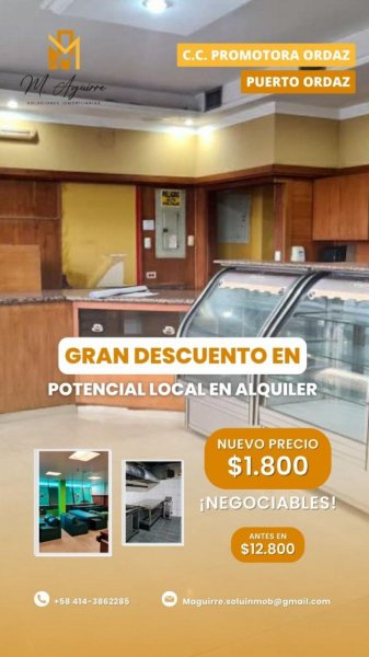 Local en Alquiler en Unare Ciudad Guayana, Bolívar