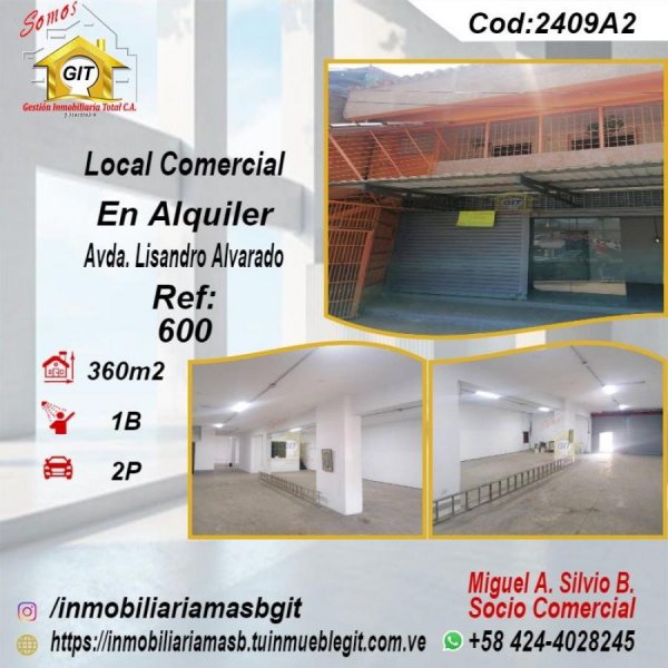 Local en Alquiler en Av. Lisandro Alvarado Valencia, Carabobo