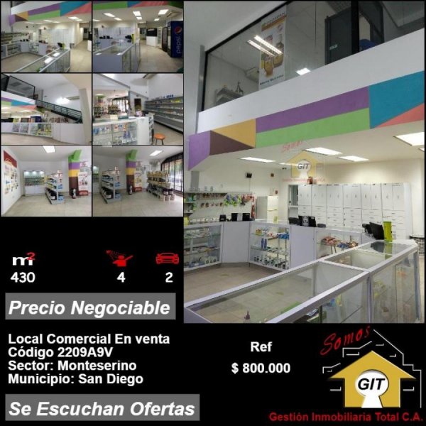 Local en Venta en Monteserino San Diego, Carabobo