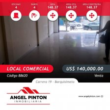 LOCAL COMERCIAL EN VENTA EN CARRERA 19 BARQUISIMETO VENEZUELA API 88620