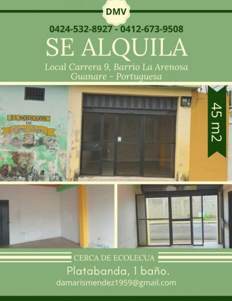 Foto Local en Alquiler en Guanare, Portuguesa - U$D 100 - LOA169698 - BienesOnLine