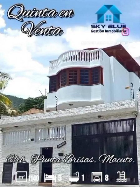 Quinta en Venta en Macuto Macuto, Vargas