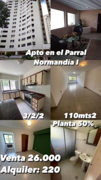 Se Alquila Apartamento en Res Normandia I, ubicado en la Urb. El Parral