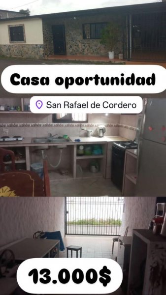 Casa en Venta en  Cordero, Táchira