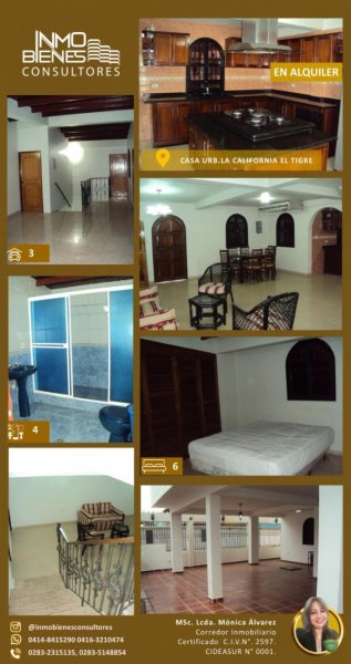 Foto Casa en Venta en Urbanización La California, El Tigre, Anzoátegui - BsF 44.999 - CAV113971 - BienesOnLine