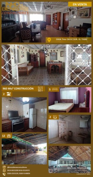 Casa en Venta en Edmundo Barrio El Tigre, Anzoátegui