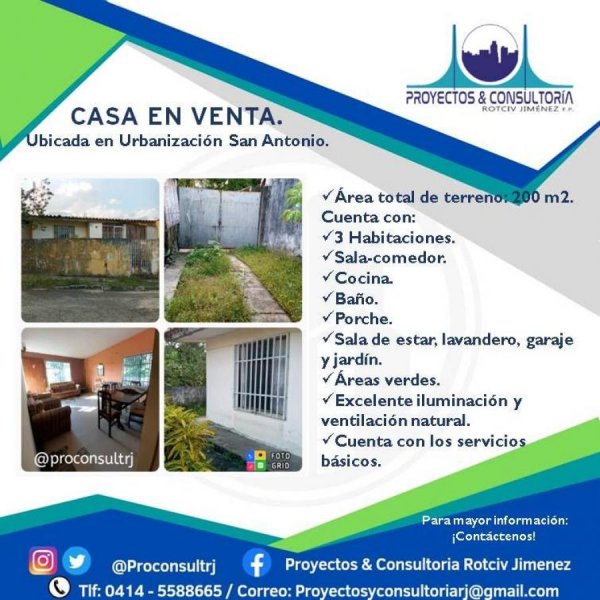 Casa en Venta en Centro Urb. San Antonio, Yaracuy