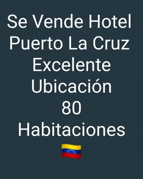 Hotel en Venta en @phagrovzla Hotel 80 Habitaciones, Puerto La Cruz, Anzoátegui