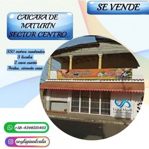 Casa en Venta en  Caicara, Monagas