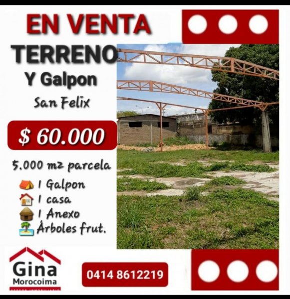 Foto Terreno en Venta en Francisca Duarte, San felix, Bolívar - U$D 60.000 - TEV212547 - BienesOnLine